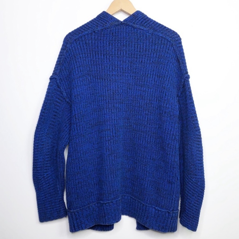 Free People High Hopes Knit Cardigan Blue Med - Picture 2 of 3